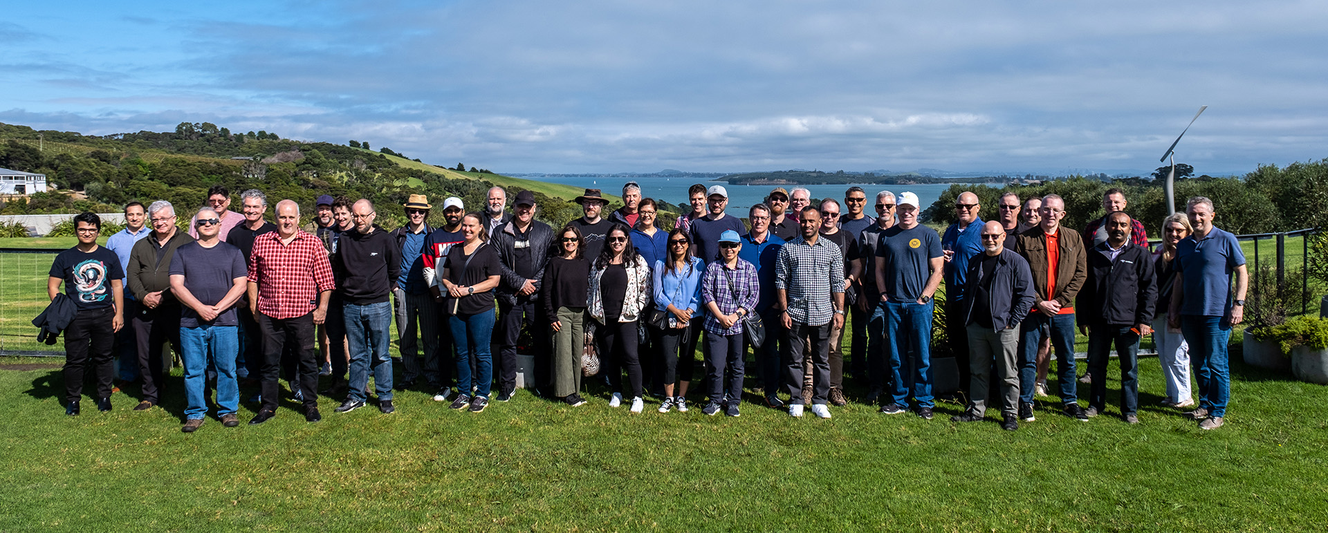 Endace team at Cable Bay